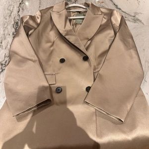 Gold Satin HM blazer dress size M